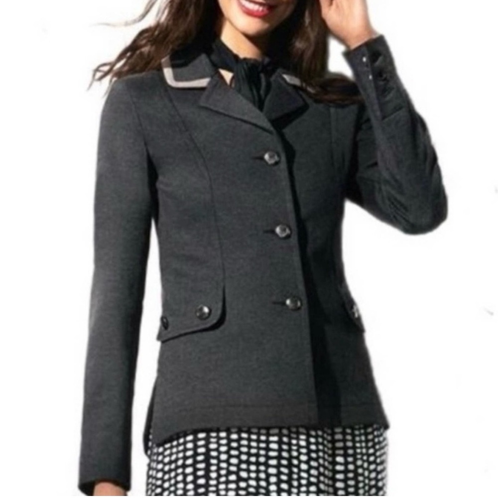 Cabi Crew Blazer #3030 Heather Grey Size M